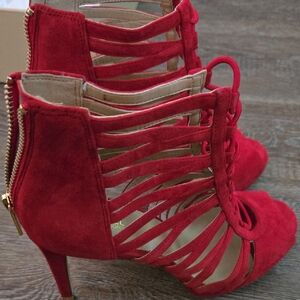Michael Kors Red Strappy Heels